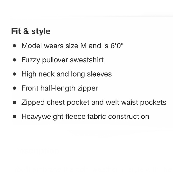 Men's Polar Fleece High Neck 1/2 Zip Sweatshirt - Goodfellow & Co Gray Size M - Picture 5 of 9